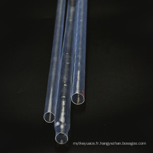 Tube thermorétractable transparent de rétrécissement de téflon de PTFE de fibre